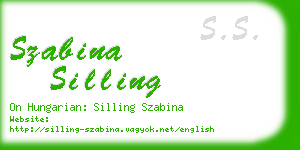 szabina silling business card